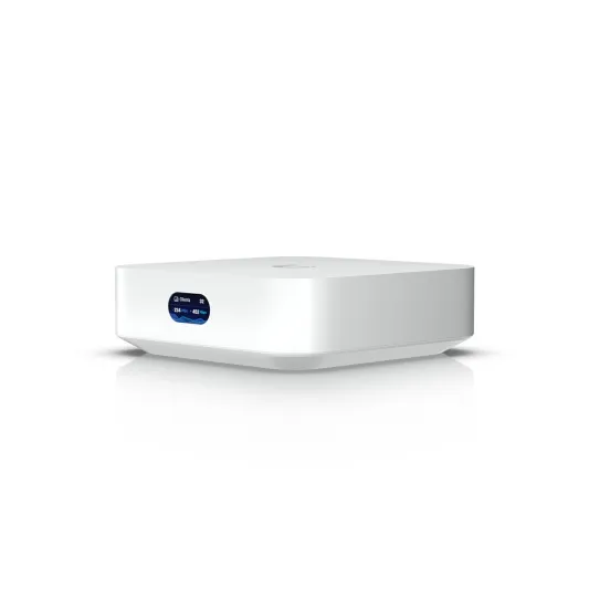 Consola Unifi Cloud Gateway, UX compacto 1 Gbps, access point WiFi6 integrado, +60 usuarios, 1 WAN RJ45 1 GE, 1 LAN RJ45 1 GE, aplicación Unifi network